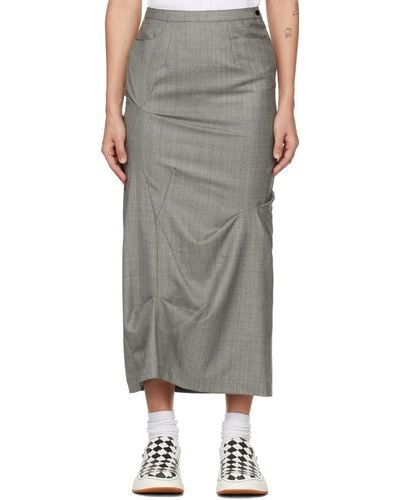 Adererror Grey Vesinet Midi Skirt