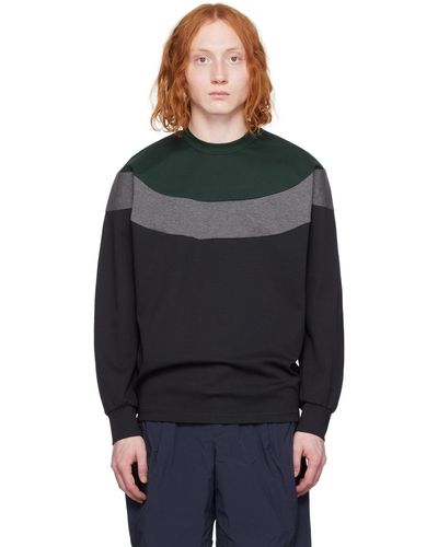 Kolor Colour Blocked Sweatshirt - Black