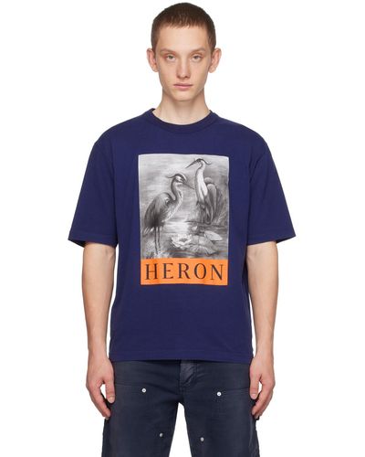 Heron Preston T-shirt 'heron' bleu marine