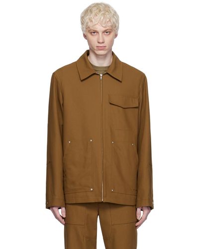 Helmut Lang Brown Coach Jacket