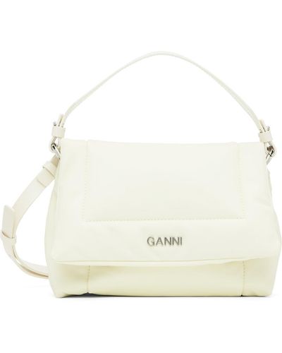 Ganni Off-white Small Pillow Bag