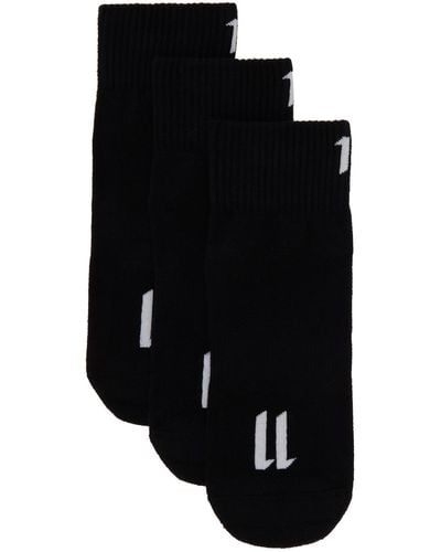 Boris Bidjan Saberi 11 Three-pack Ankle-high Socks - Black