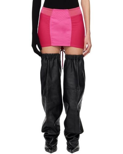 Jean Paul Gaultier 'The Satin' Miniskirt - Pink