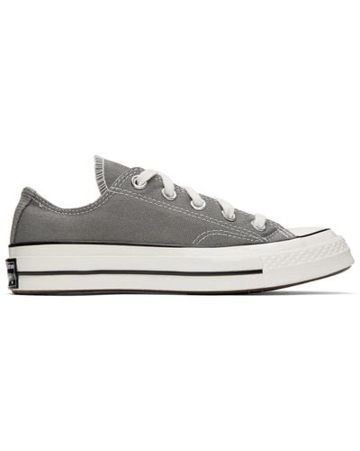 Converse Grey Chuck 70 Vintage Canvas Sneakers - Black