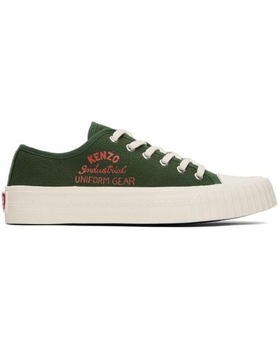 KENZO Green Paris Foxy Low-top Sneakers - Black