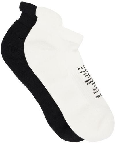 Satisfy Two-Pack & Merino Low Socks - White