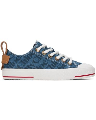 See By Chloé Blue Aryana Trainers