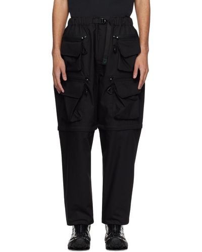 South2 West8 Multi-pocket Cargo Trousers - Black