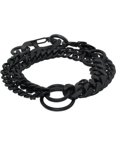 Julius Multi Chain Bracelet - Black