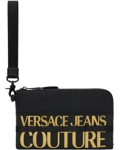 Versace Black Logo Pouch
