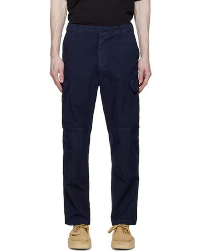 President's Embroide Cargo Trousers - Blue