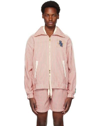 Pink and white outlet jacket