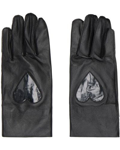 Acne Studios Paneled Gloves - Black