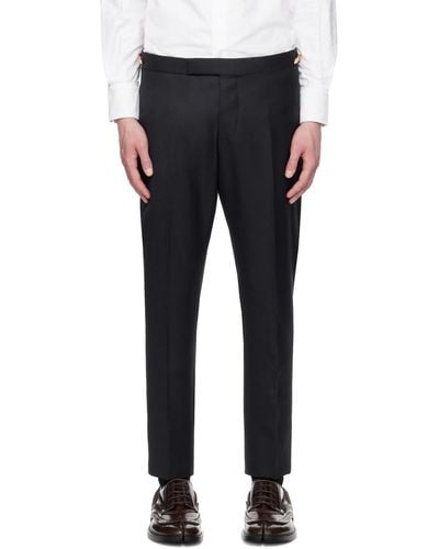 Thom Browne Low-Rise Trousers - Black