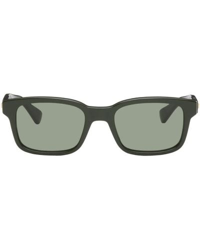 Bottega Veneta Khaki Square Sunglasses - Green