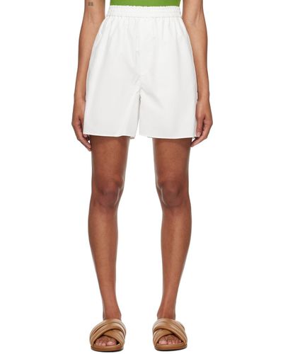 AURALEE Drawstring Shorts - White