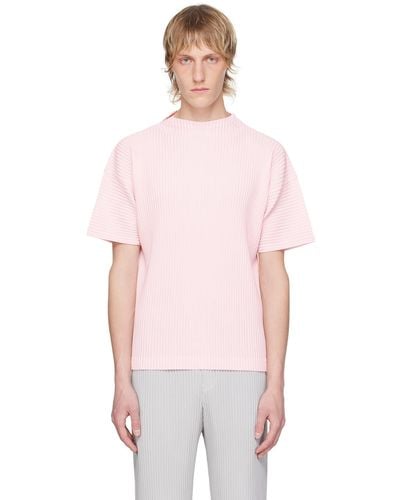 Homme Plissé Issey Miyake Homme Plissé Issey Miyake Monthly Colour May T-shirt - Pink