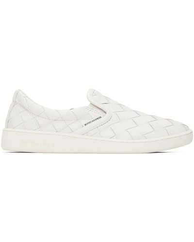 Bottega Veneta White Sawyer Trainers - Black