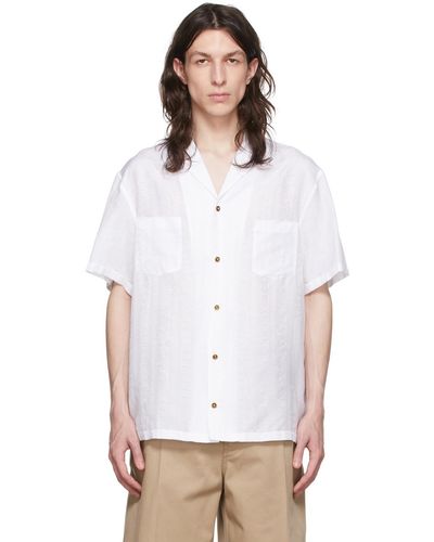 Versace ホワイト コットン シャツ