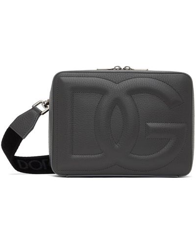 Dolce & Gabbana Dolce&gabbana Grey Embossed Bag - Black