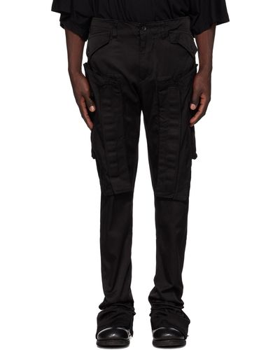 Julius Gas Mask Cargo Pants - Black