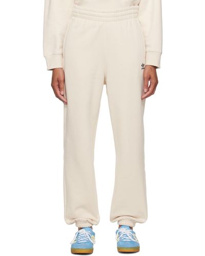adidas Originals Pantalon de détente blanc cassé - Neutre