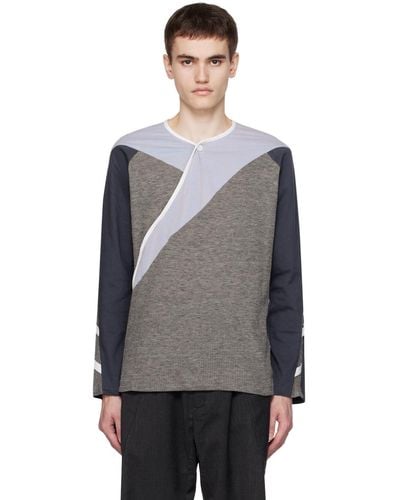 Kiko Kostadinov Grey Remus Long Sleeve T-shirt - Black