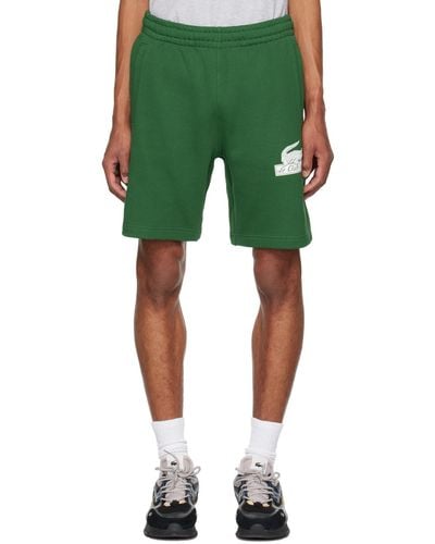 Lacoste Green Relaxed-fit Shorts