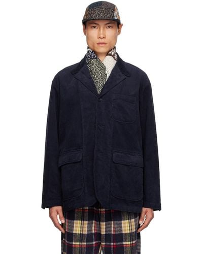 Engineered Garments Enginee Garments Button Tab Blazer - Blue