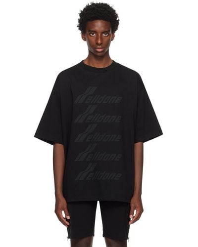 we11done ロゴプリント Tシャツ - ブラック