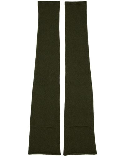Rick Owens Cashmere Arm Warmers - Green