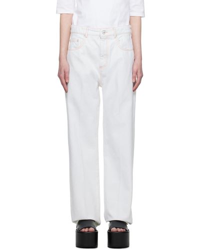Sportmax White Low-rise Jeans