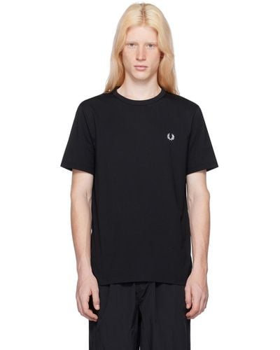 Fred Perry F Perry リンガーtシャツ - ブラック