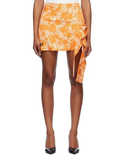Commission Snipped Miniskirt - Orange