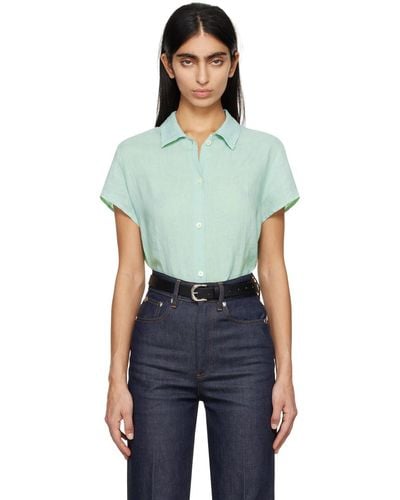 A.P.C. . Green Marina Shirt - Multicolour