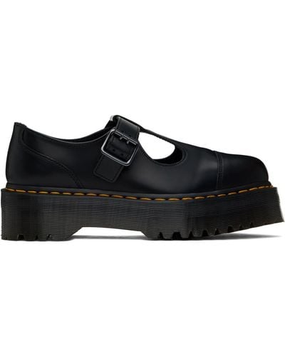 Dr. Martens Bethan Polished Smooth Leather Loafers - Black