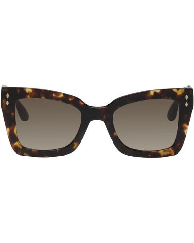 Isabel Marant Tortoiseshell Square Sunglasses - Black
