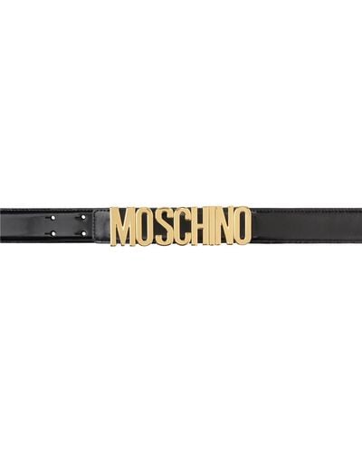 Moschino ロゴ バックルベルト - ブラック