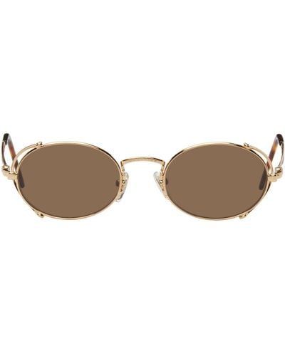 Jean Paul Gaultier Rose Gold 55-3175 Sunglasses - Black