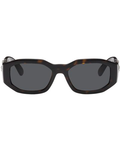 Versace Brown Medusa biggie Sunglasses - Black