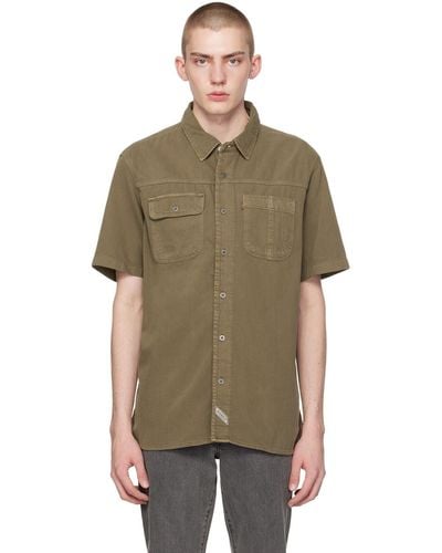 Levi's Khaki Auburn Worker Shirt - Multicolour
