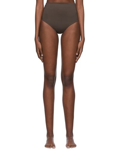 Asceno Culotte de bikini deia brune - Noir