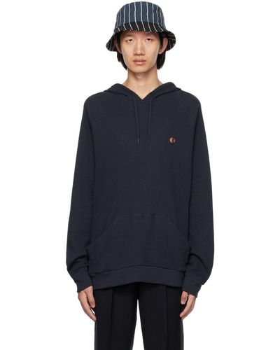Paul Smith Contrast Hoodie Navy Khaki in Blue for Men Lyst