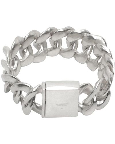 Jil Sander Silver Am5 Bracelet - Metallic