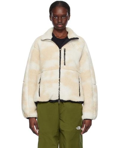 The North Face Beige & White Denali X Jacket - Natural
