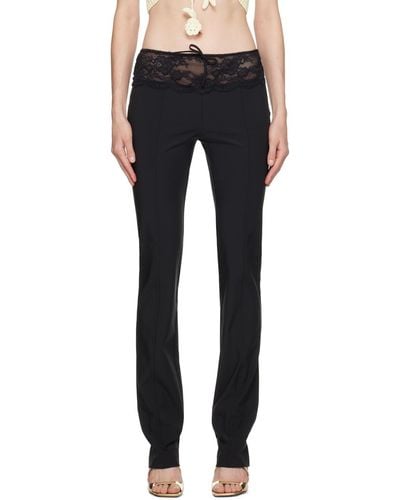 Blumarine Black Slim-fit Trousers