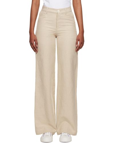 A.P.C. . Beige Seaside Trousers - Natural