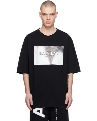 Balmain Hologram Tシャツ - ブラック