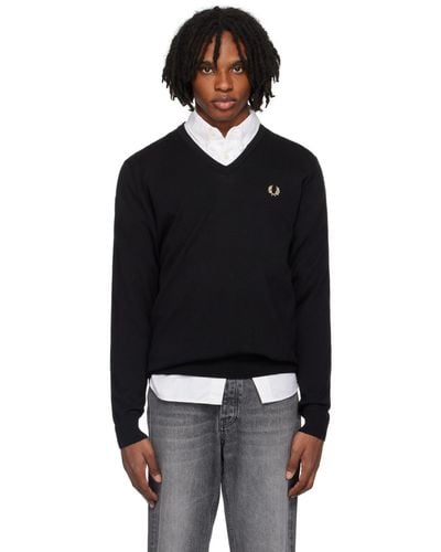 Fred Perry Classic Sweater - Black