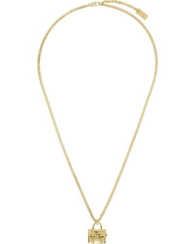 Marc Jacobs Gold 'the Tote Bag' Necklace - Multicolour